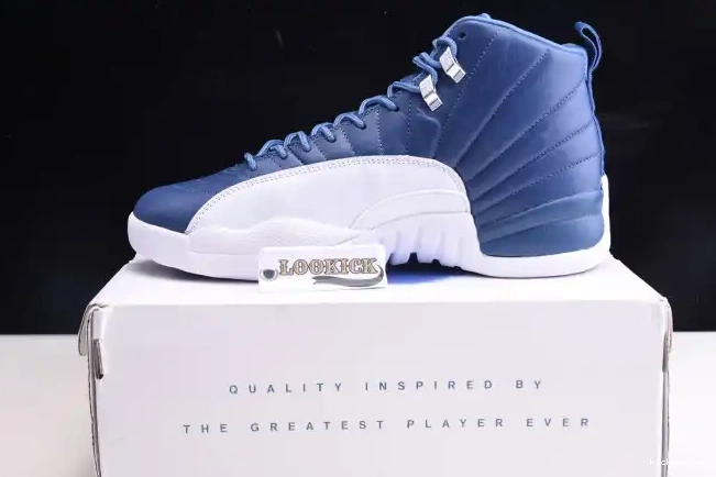 Rep 12 Jordan Retro Air Stone 130690-404 Blue 0603